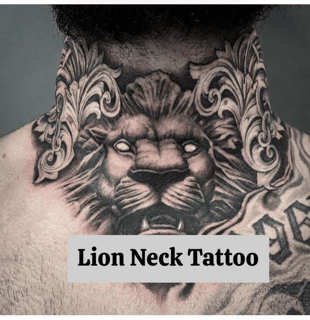 Thundering Polish: The Lion Neck Tattoo Pattern